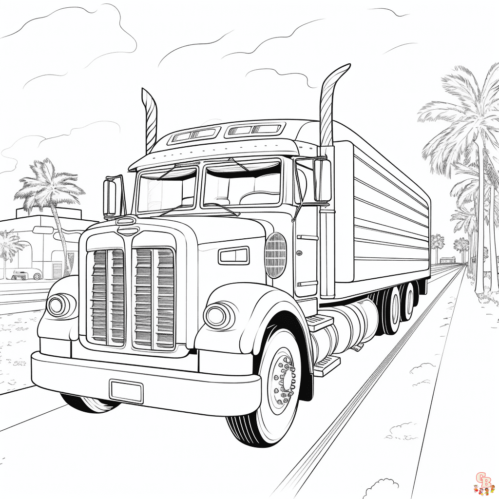 Transportation Coloring Pages
