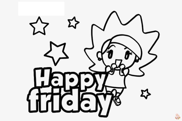Friaday coloring pages free