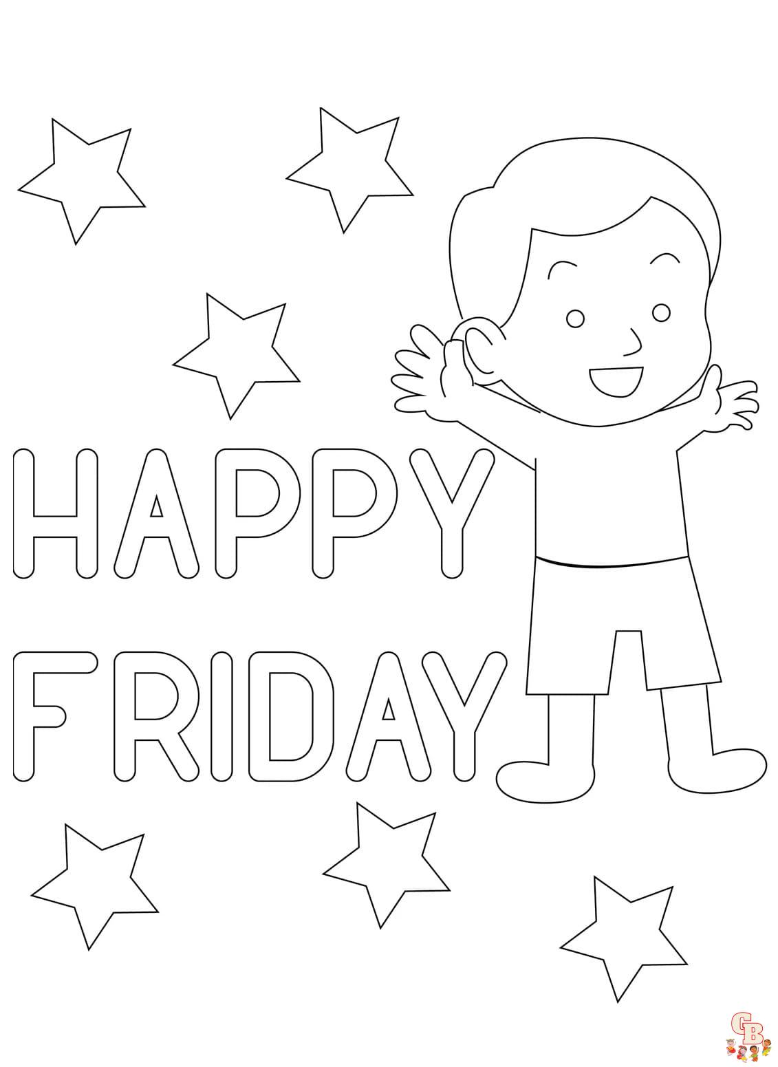 Friaday coloring pages printable free