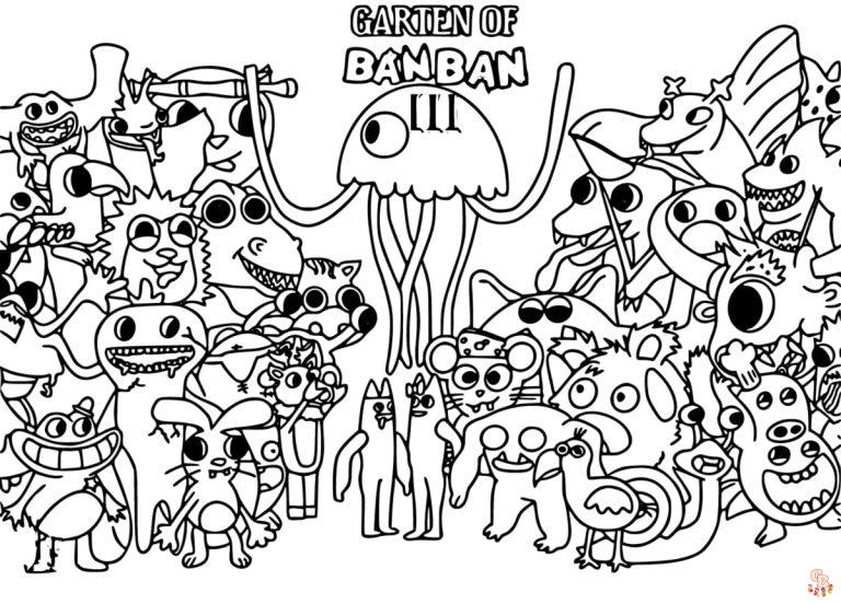 Printable Garten of Banban 3 Coloring Pages Free (New Update)