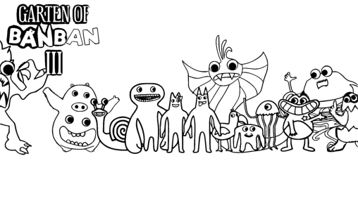 Printable Garten of Banban 3 Coloring Pages Free (New Update)