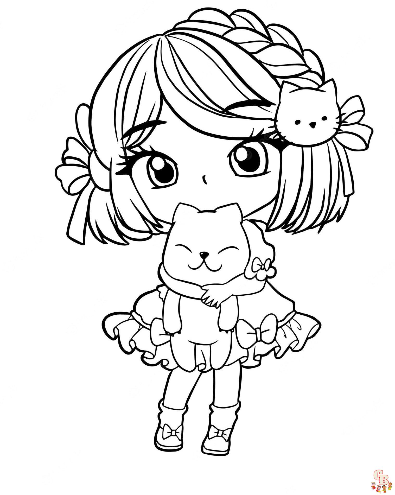 Girly Coloring Pages