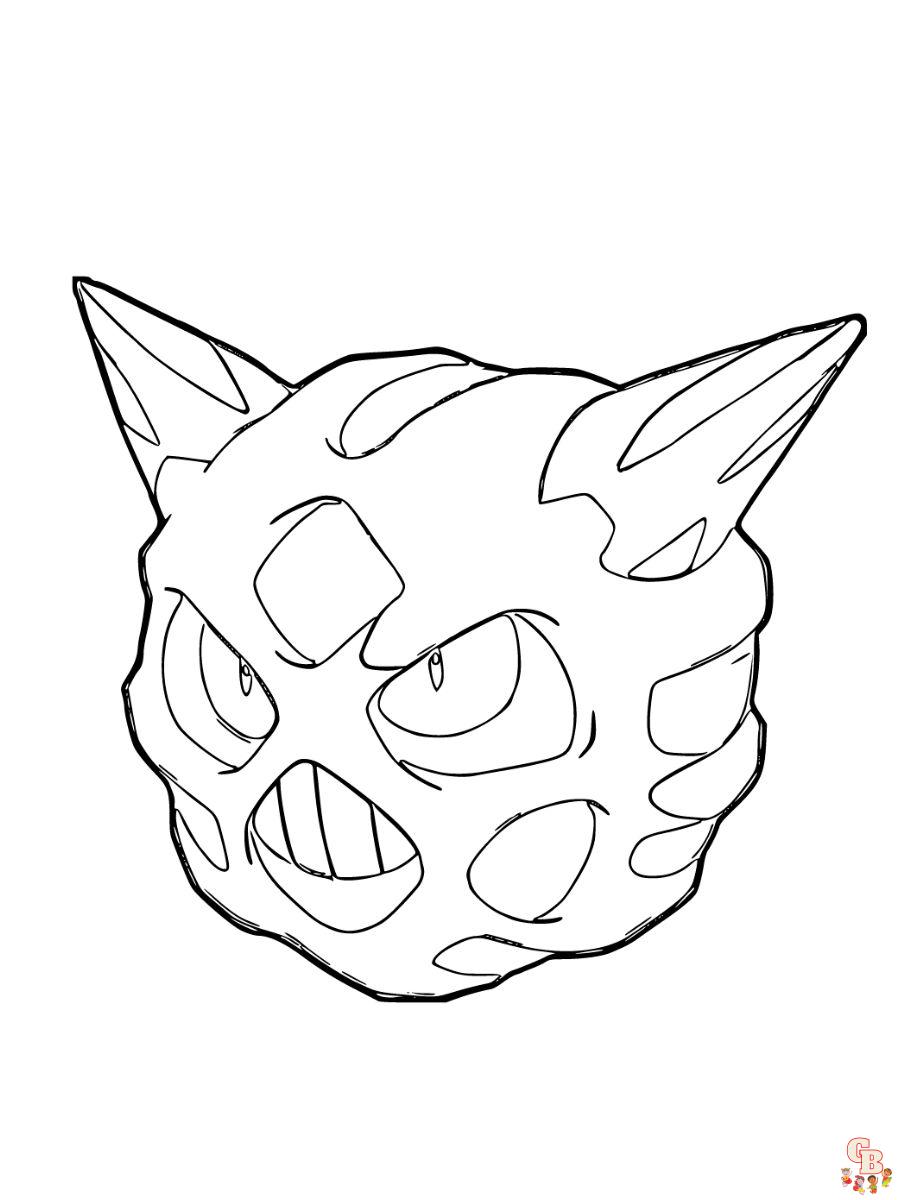 Glalie coloring page