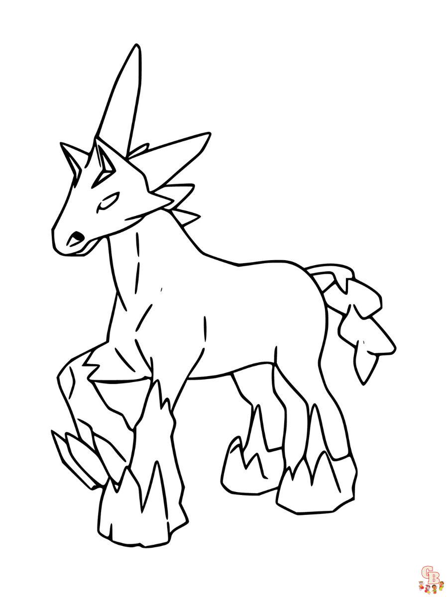 Glastrier coloring page