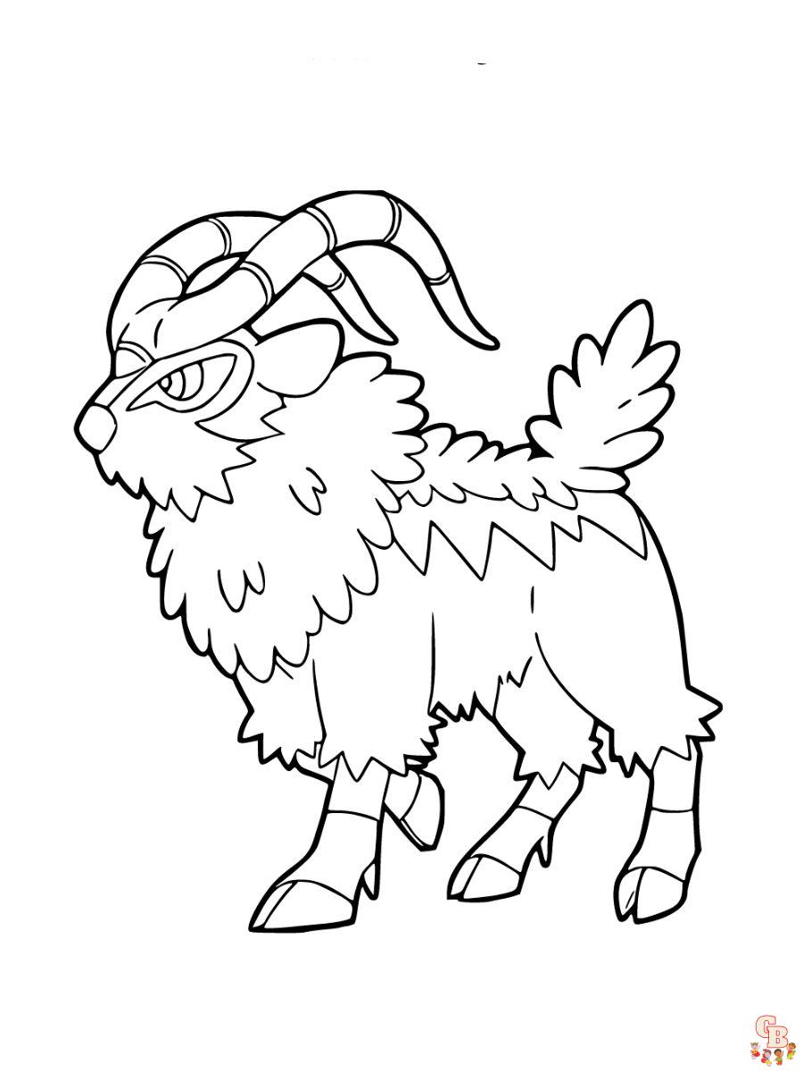 Gogoat coloring page