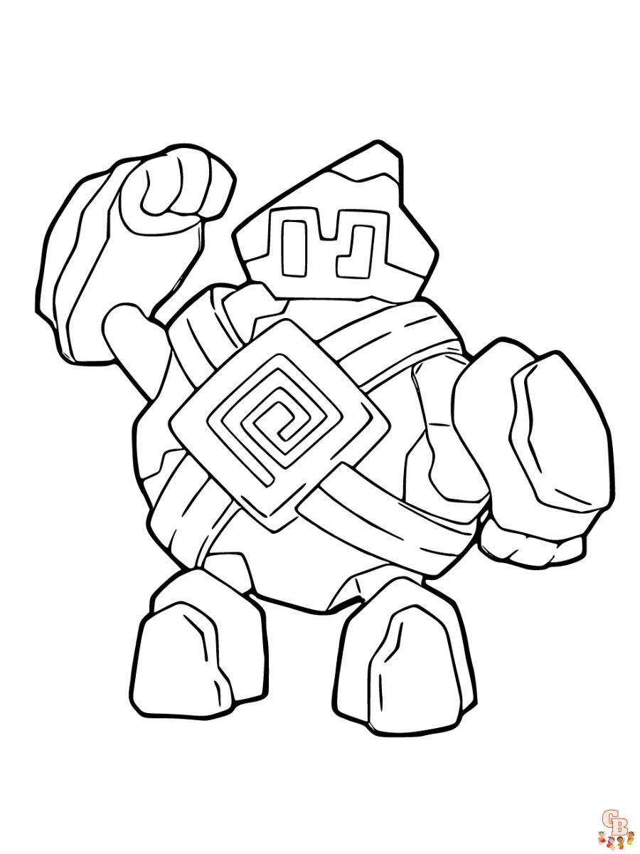 Golett coloring page