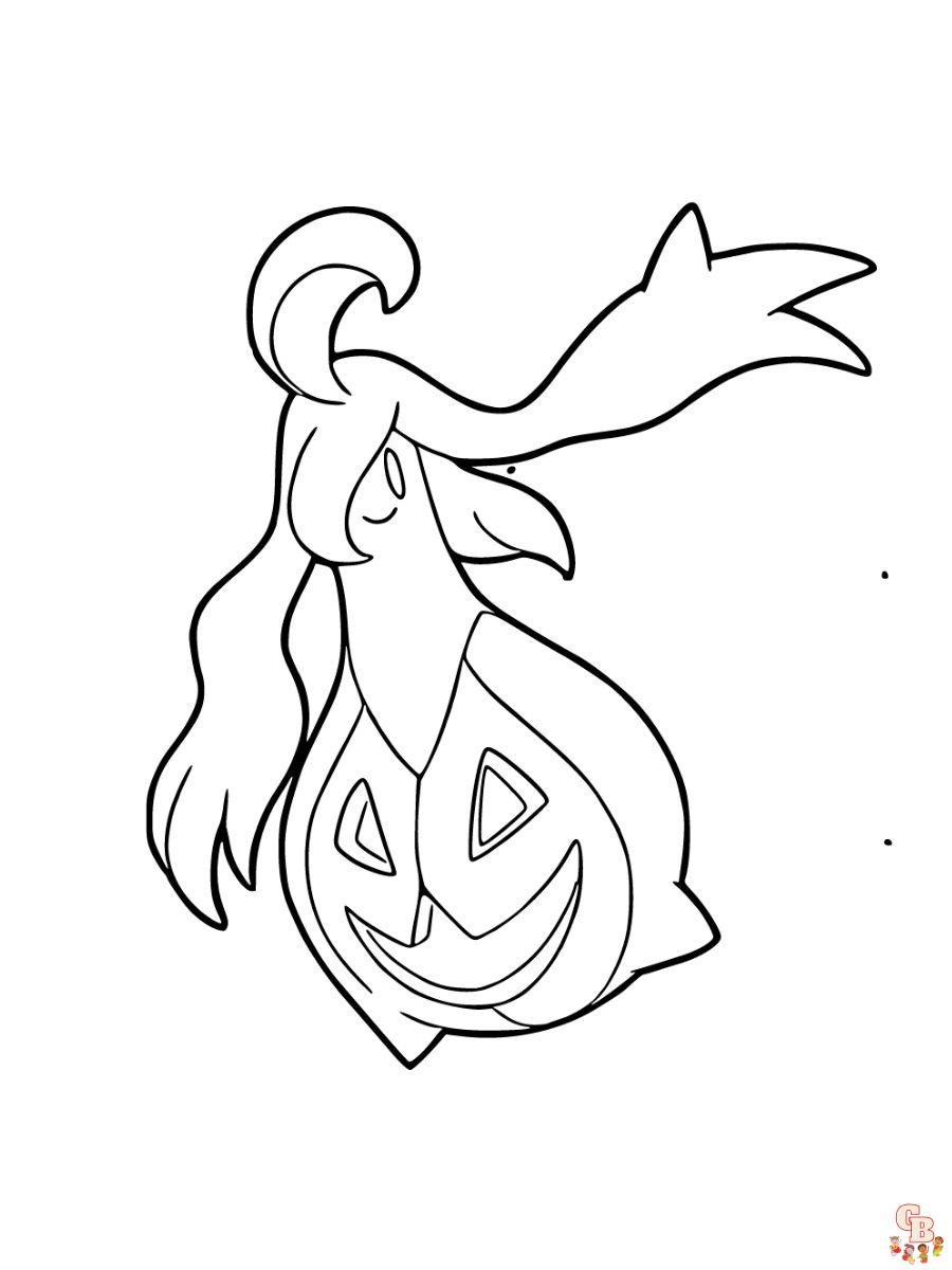 Gourgeist coloring page