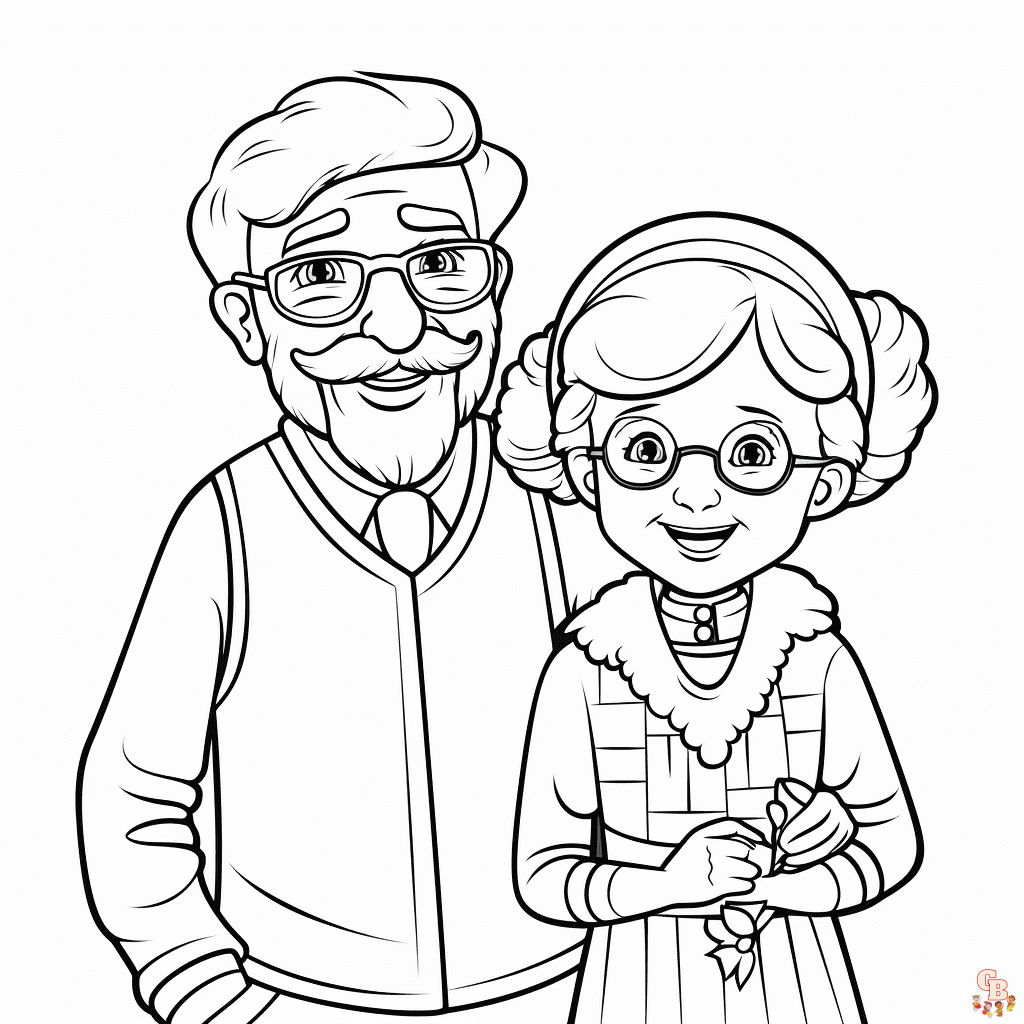 Grandparents Day Coloring Pages