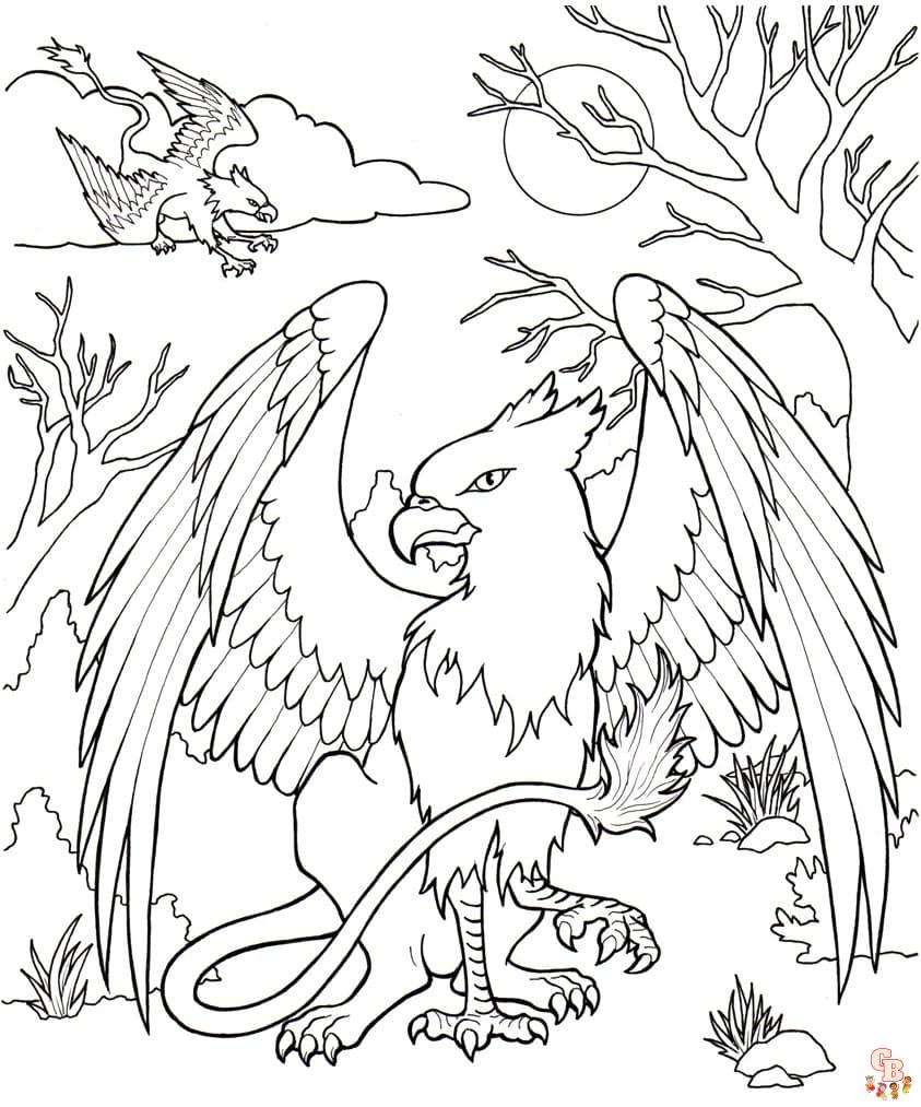 Griffin Coloring Pages