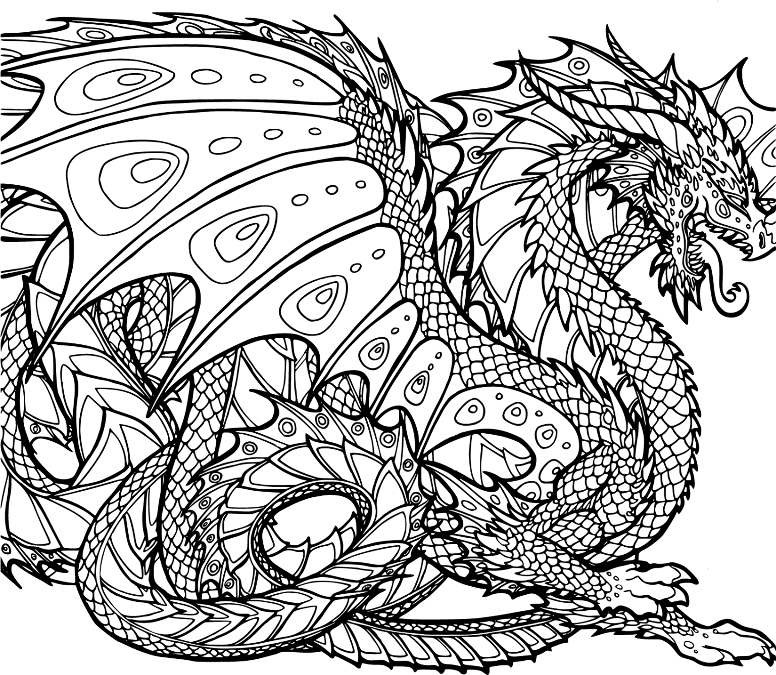 Printable Hard Coloring Pages Free For Kids And Adults