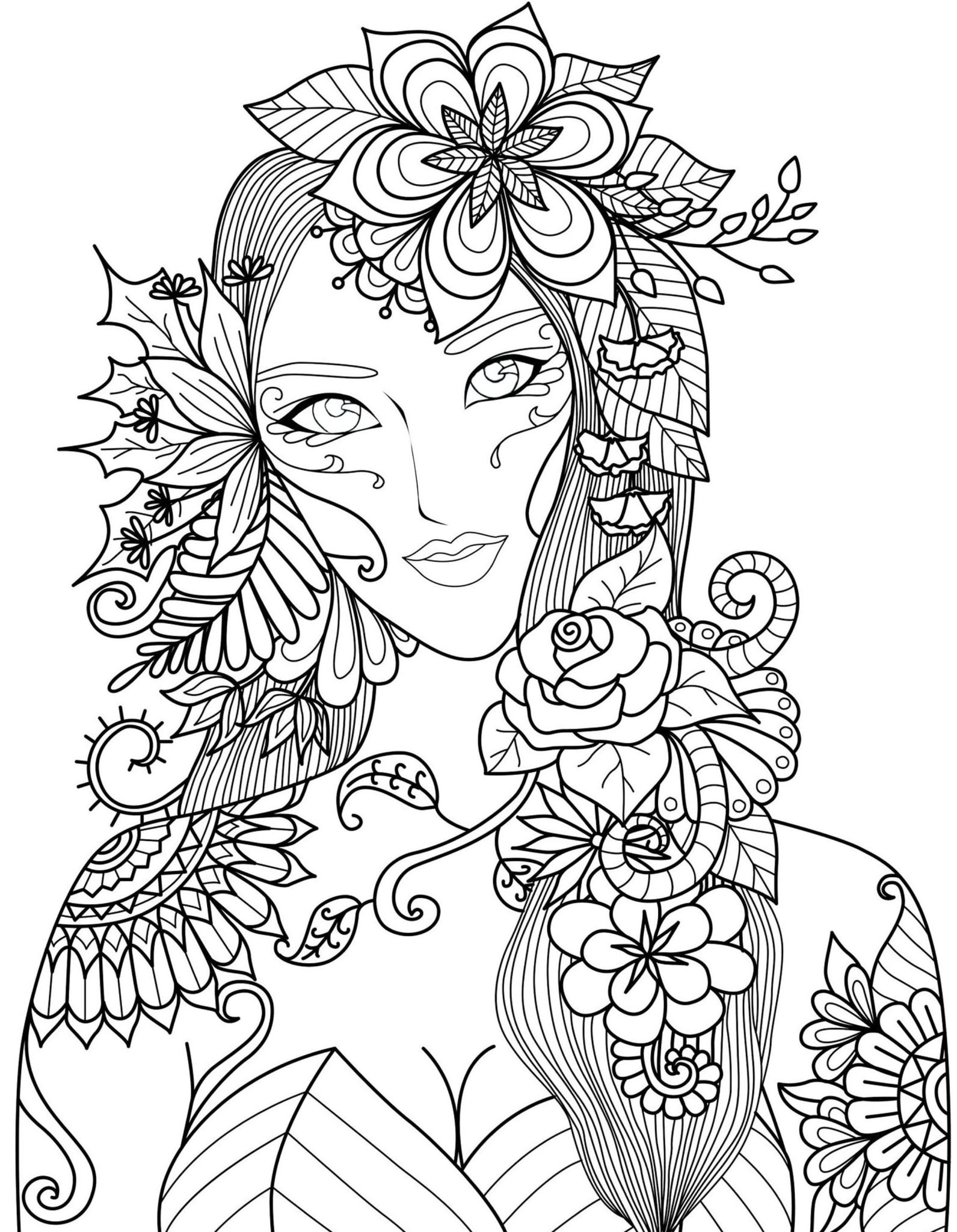 Printable Hard Coloring Pages Free For Kids And Adults