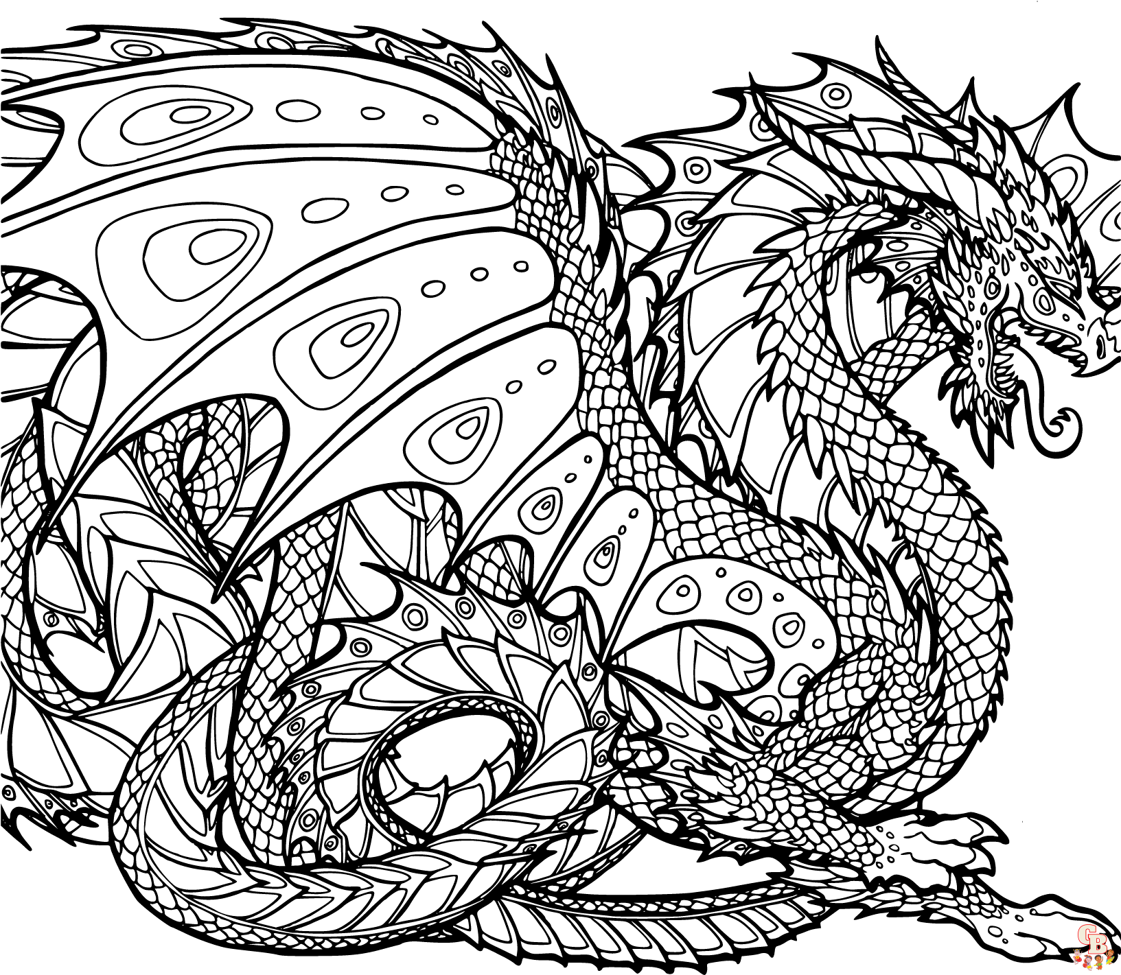 Hard coloring pages printable