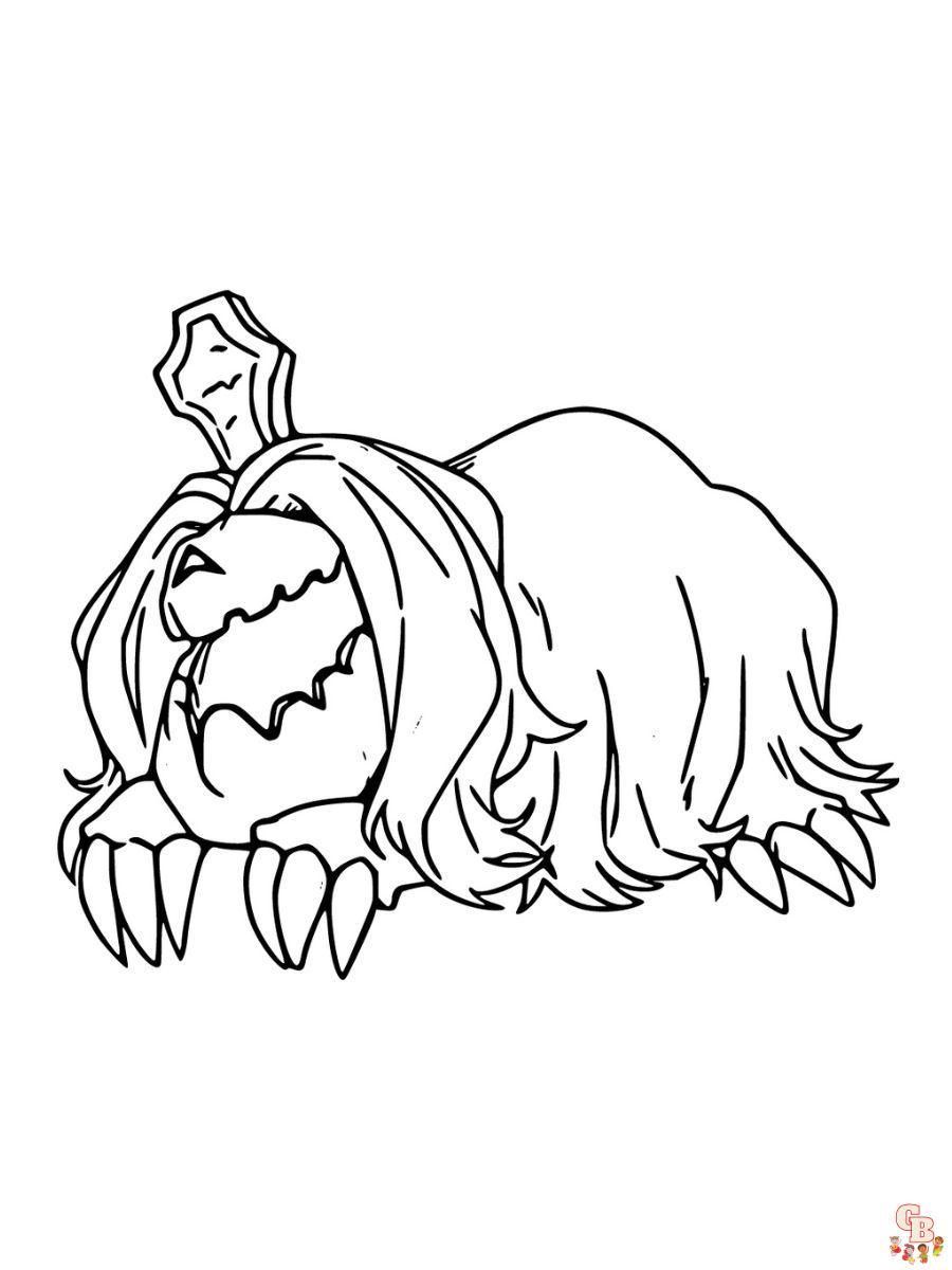 Houndstone coloring page