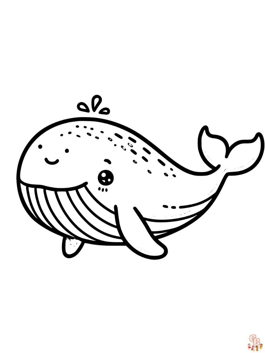 Humpback Whale Coloring Pages to print