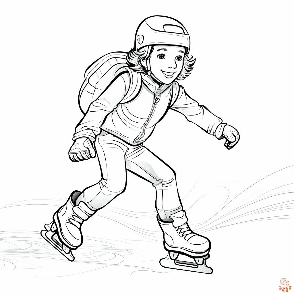 Ice Skating Coloring Pages