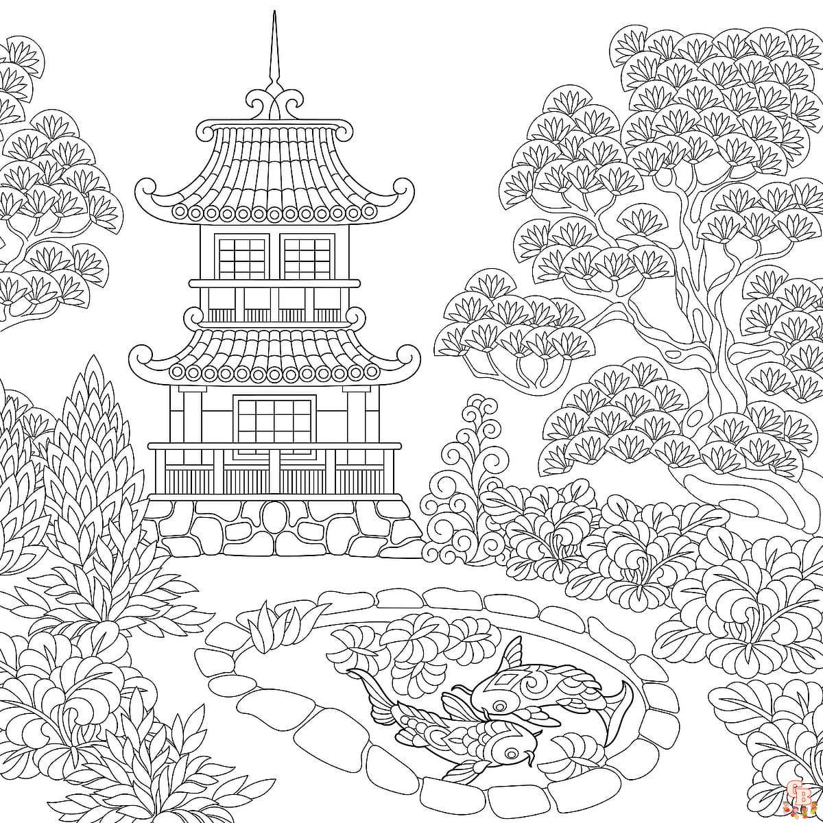 Japan coloring pages free