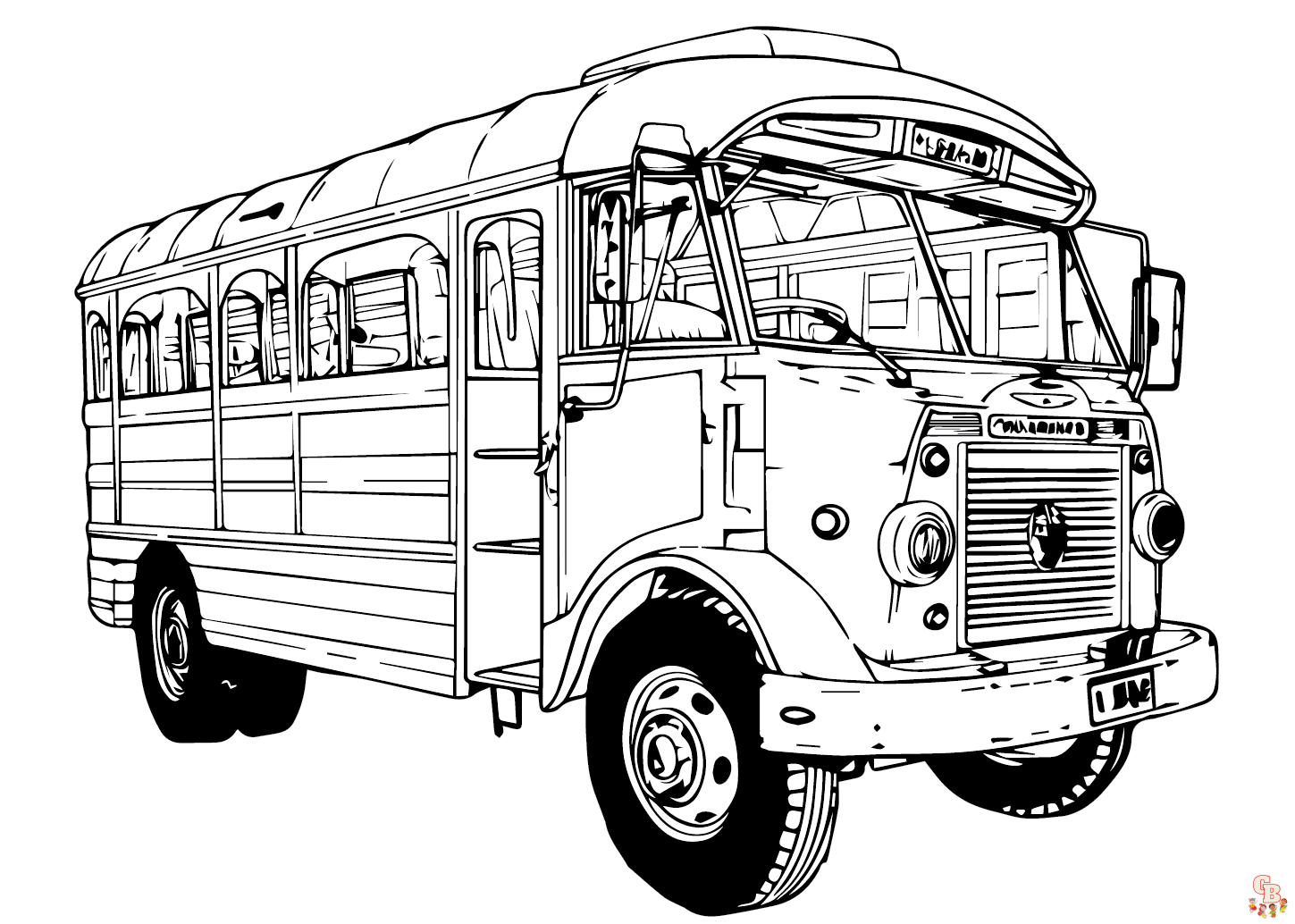 Jeepney coloring pages free