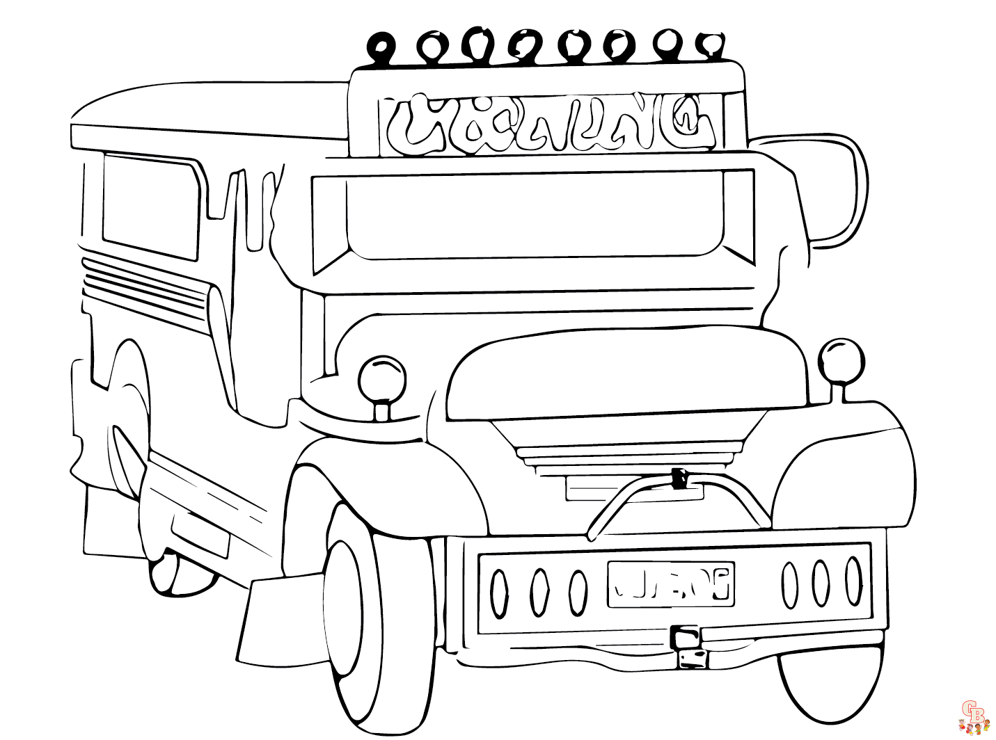 Jeepney Coloring Pages