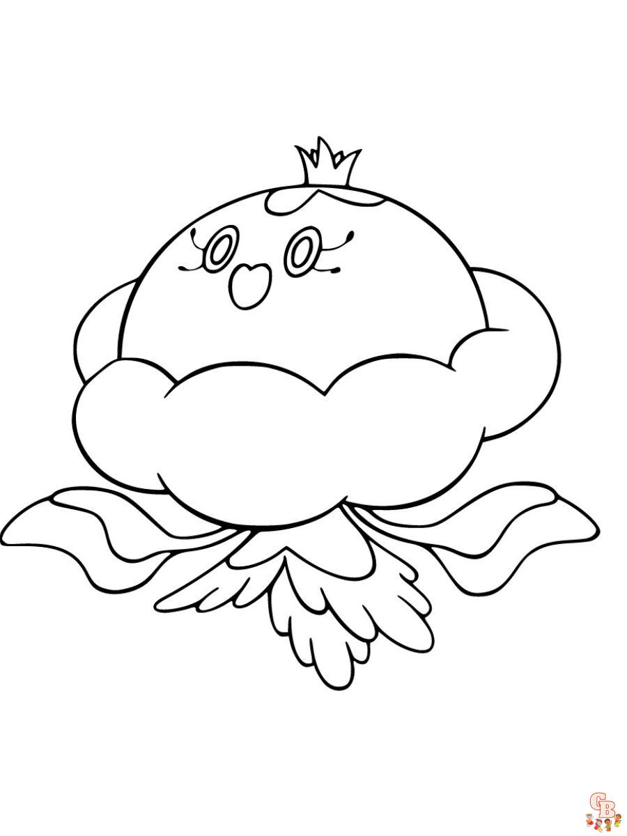 Jellicent coloring page