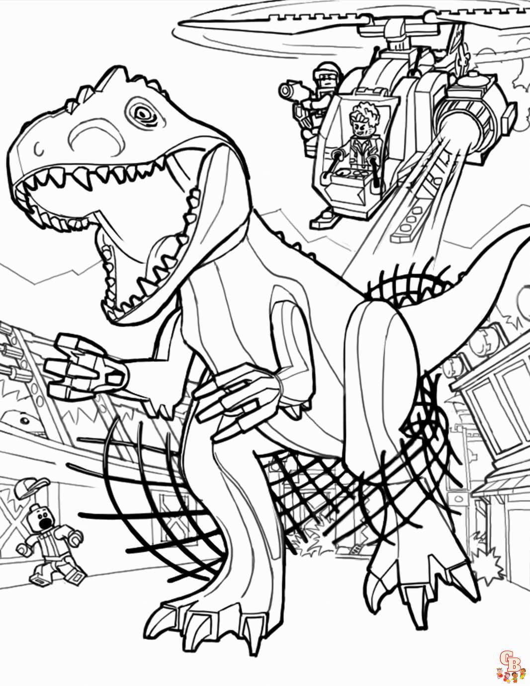Jurassic Park coloring pages 2