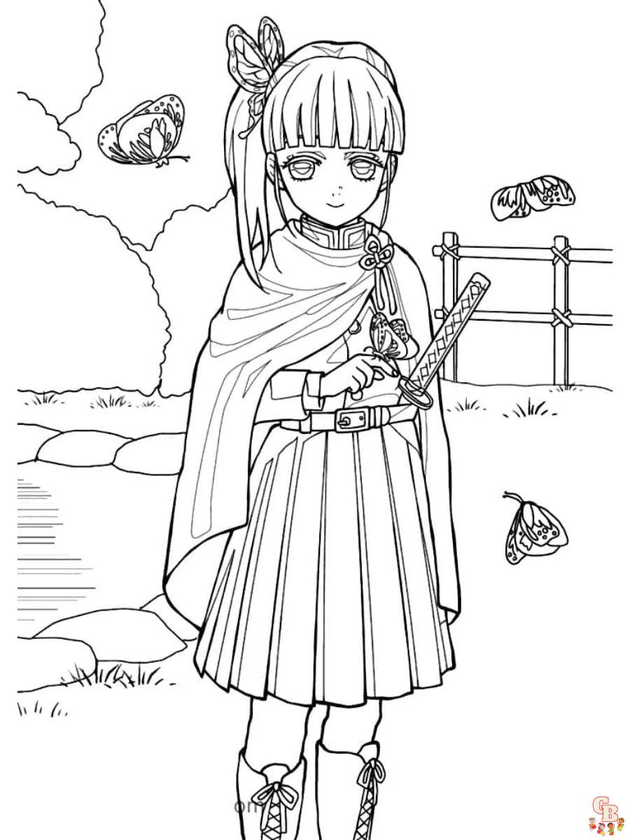 Kanao Coloring Pages cute