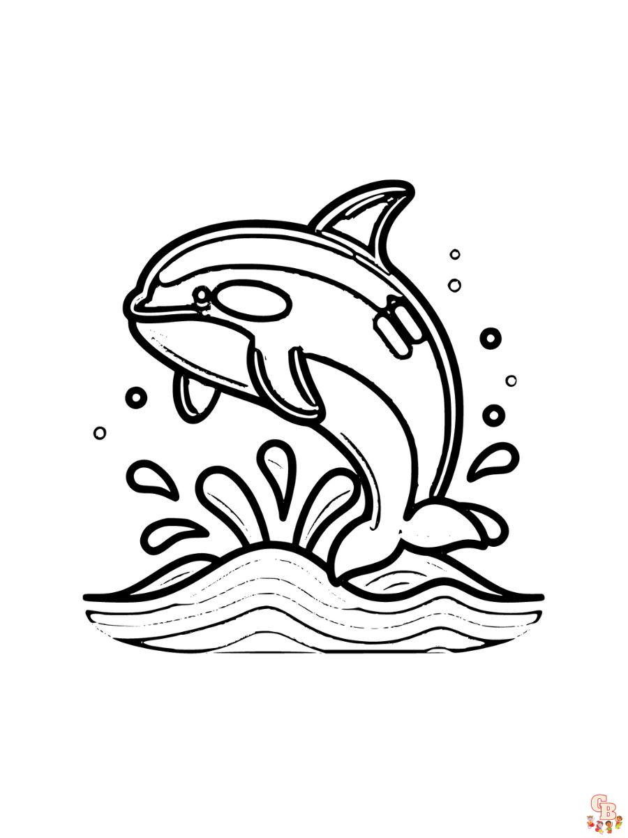 Killer Whale Coloring Pages for kids