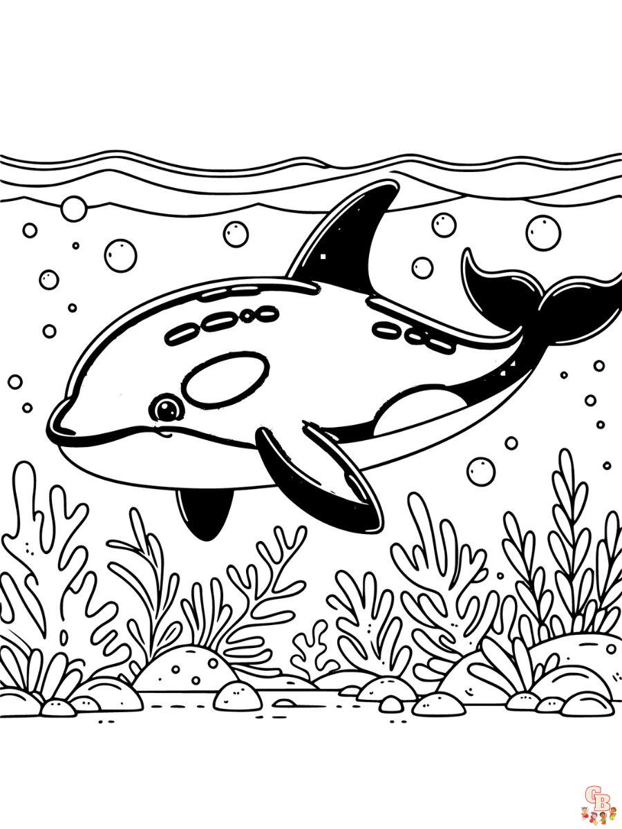 Killer Whale Coloring Pages to print