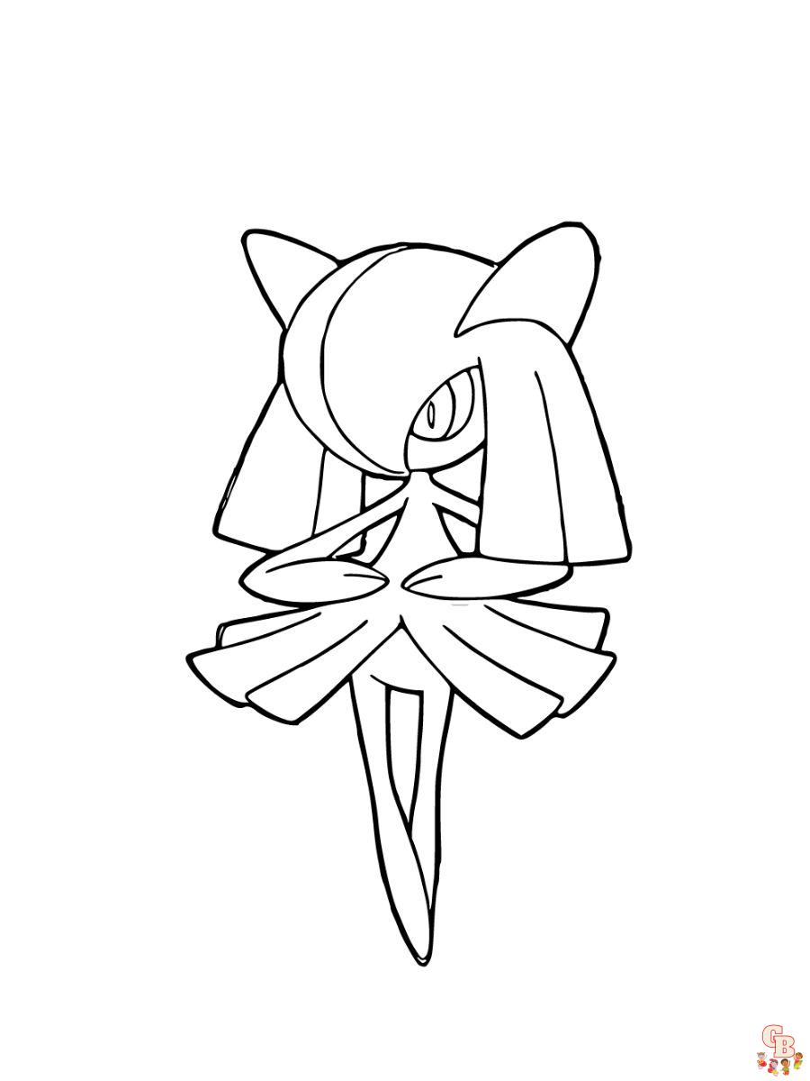 Kirlia coloring page