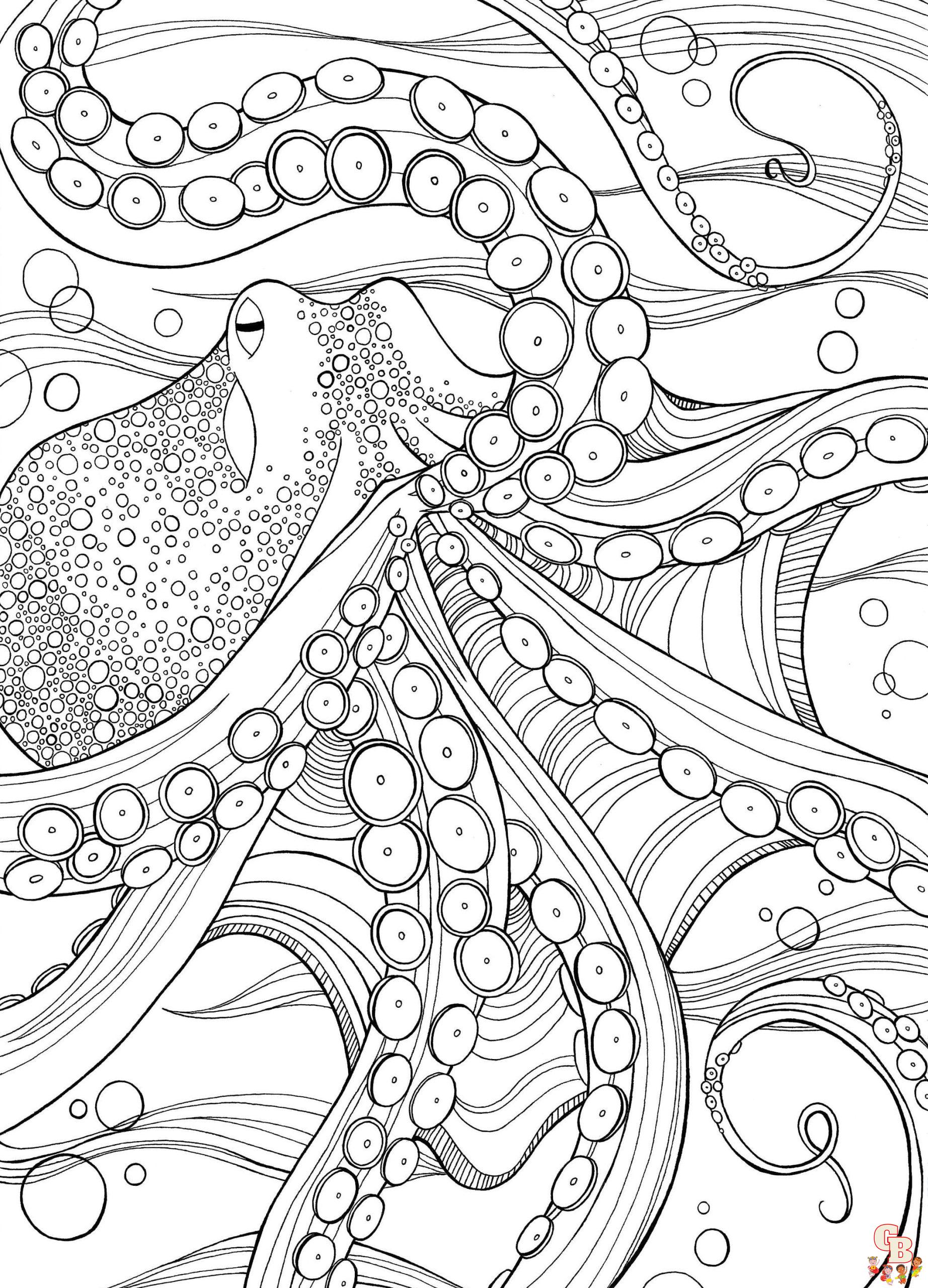 Kraken coloring pages printable