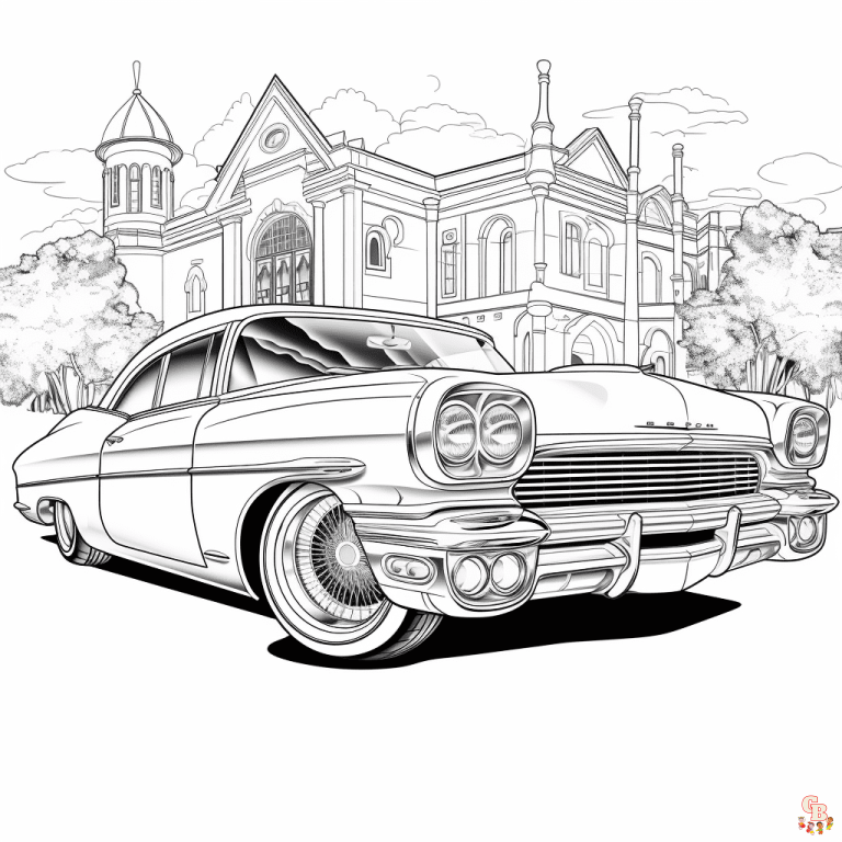 Printable Lowrider Coloring Pages Free For Kids And Adults