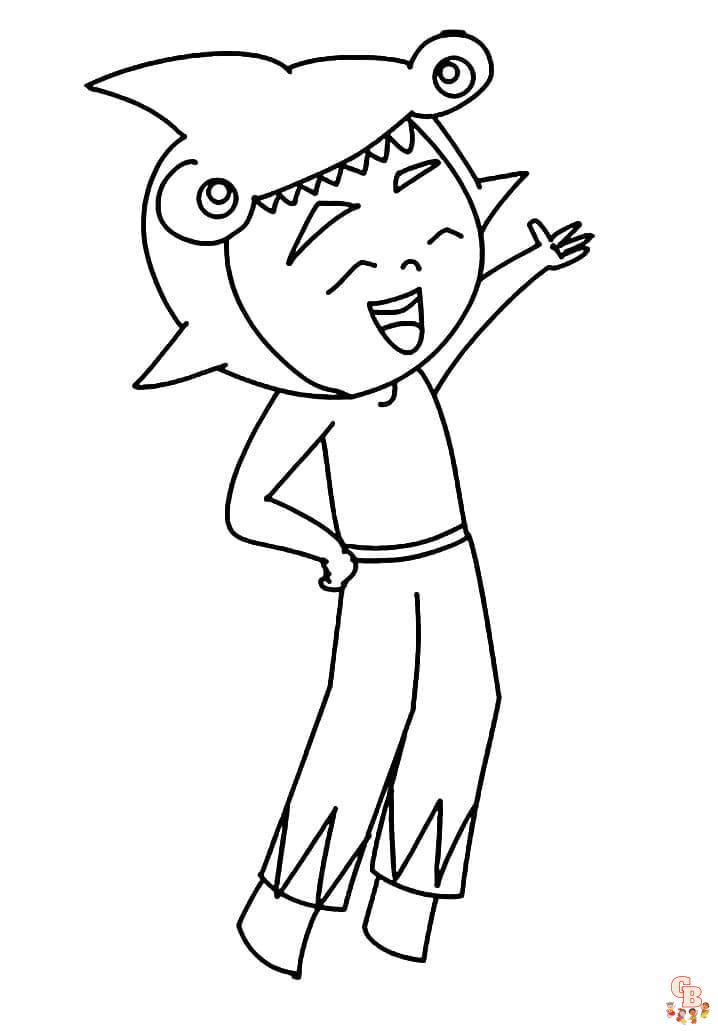 Marcelo in Sea Princesses coloring pages easy