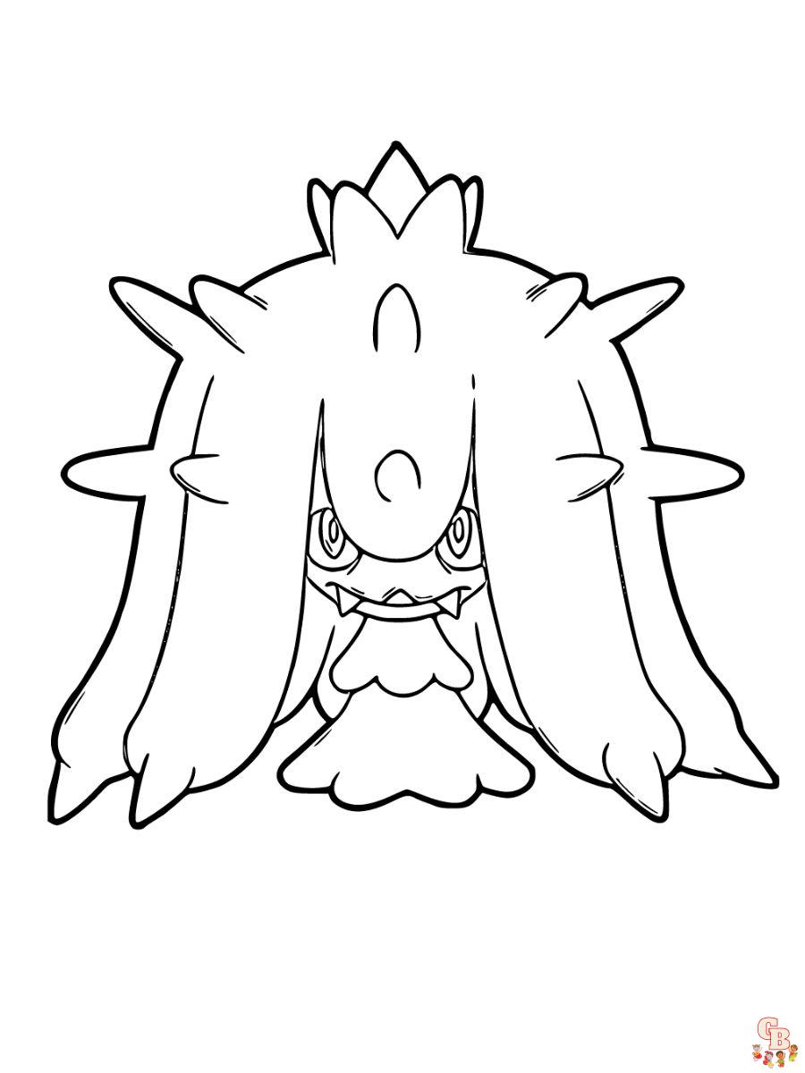 Mareanie coloring page