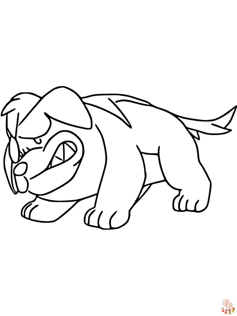 Maschiff coloring page