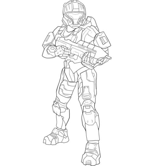 Printable Master Chief Coloring Pages Free For Kids And Adults