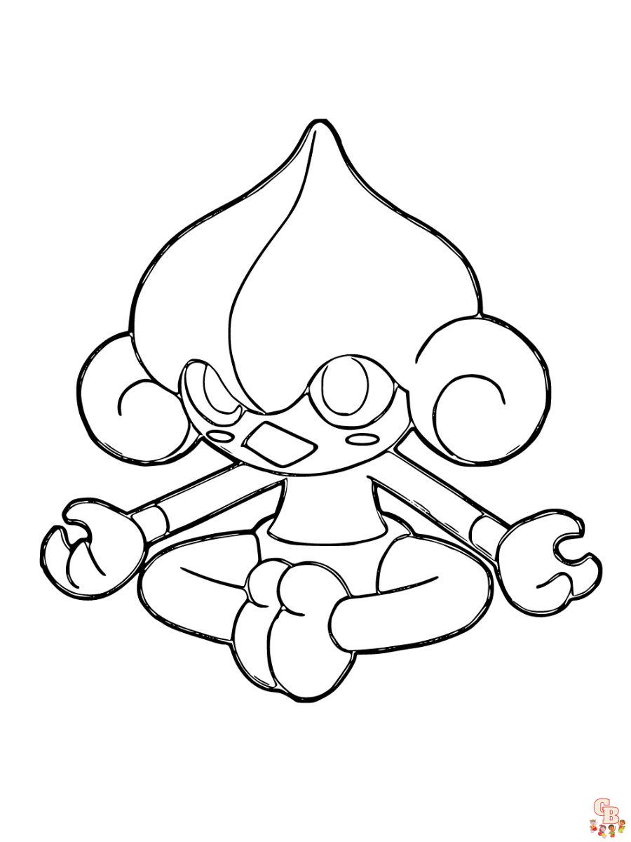 Meditite coloring page