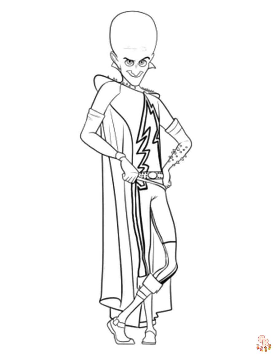 Megamind Coloring Pages
