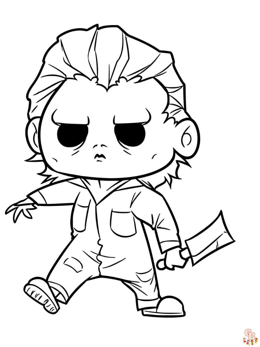 Michael myers coloring pages