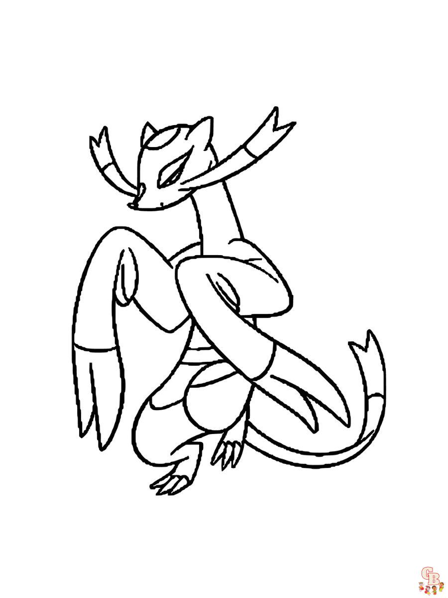 Mienshao coloring page