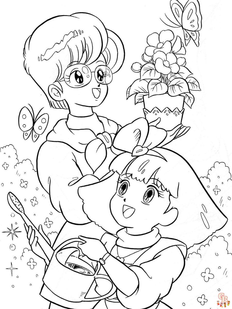 Desenhos para colorir da princesa Momo Minky