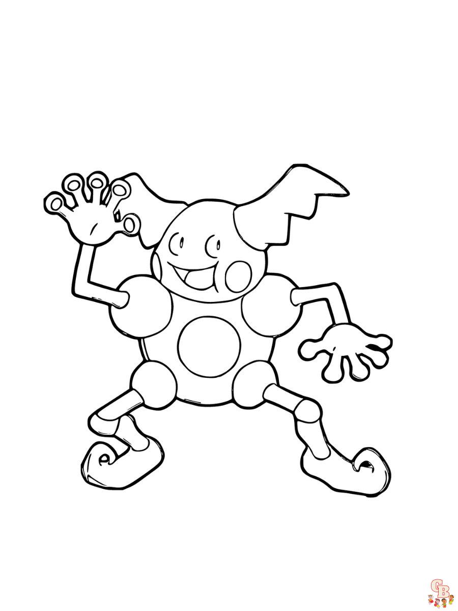 Mr. Mime coloring pages