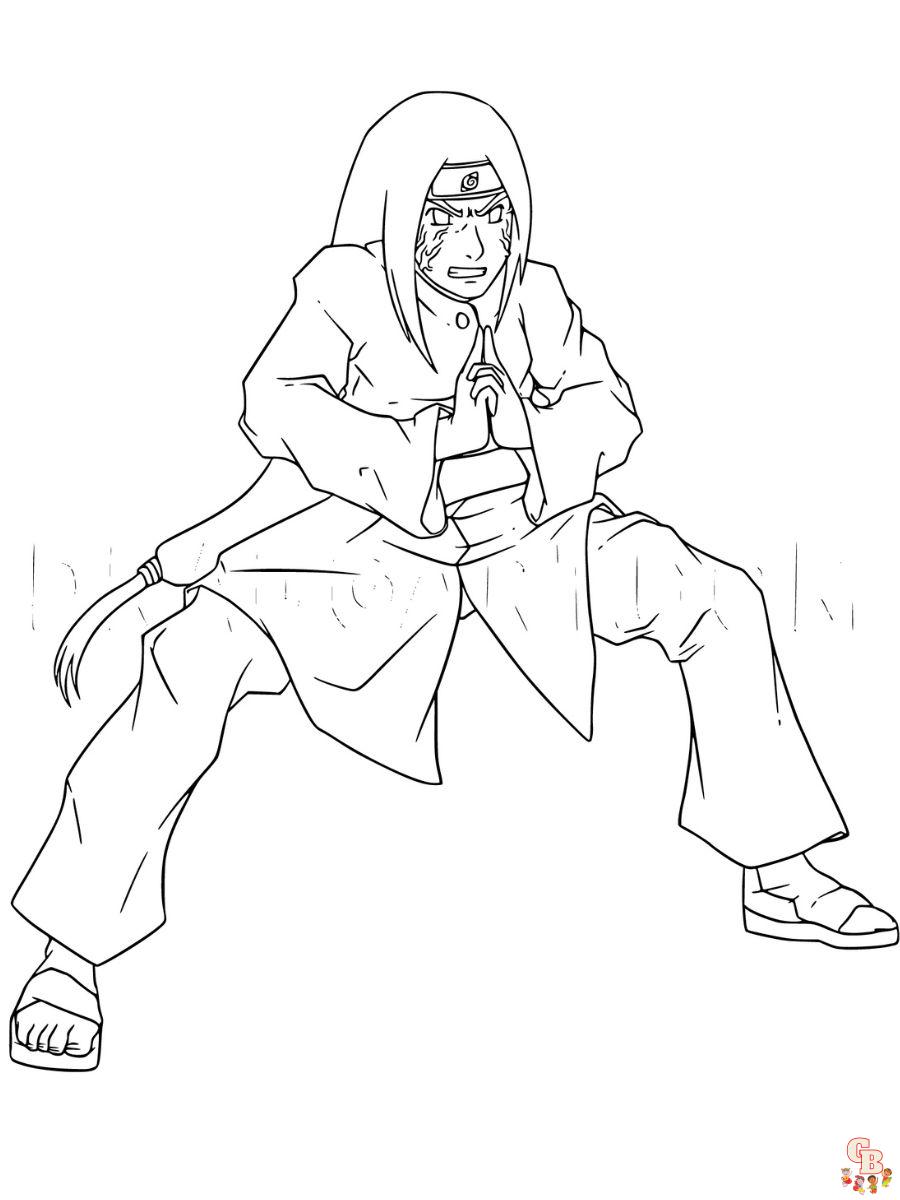 Neji coloring pages free