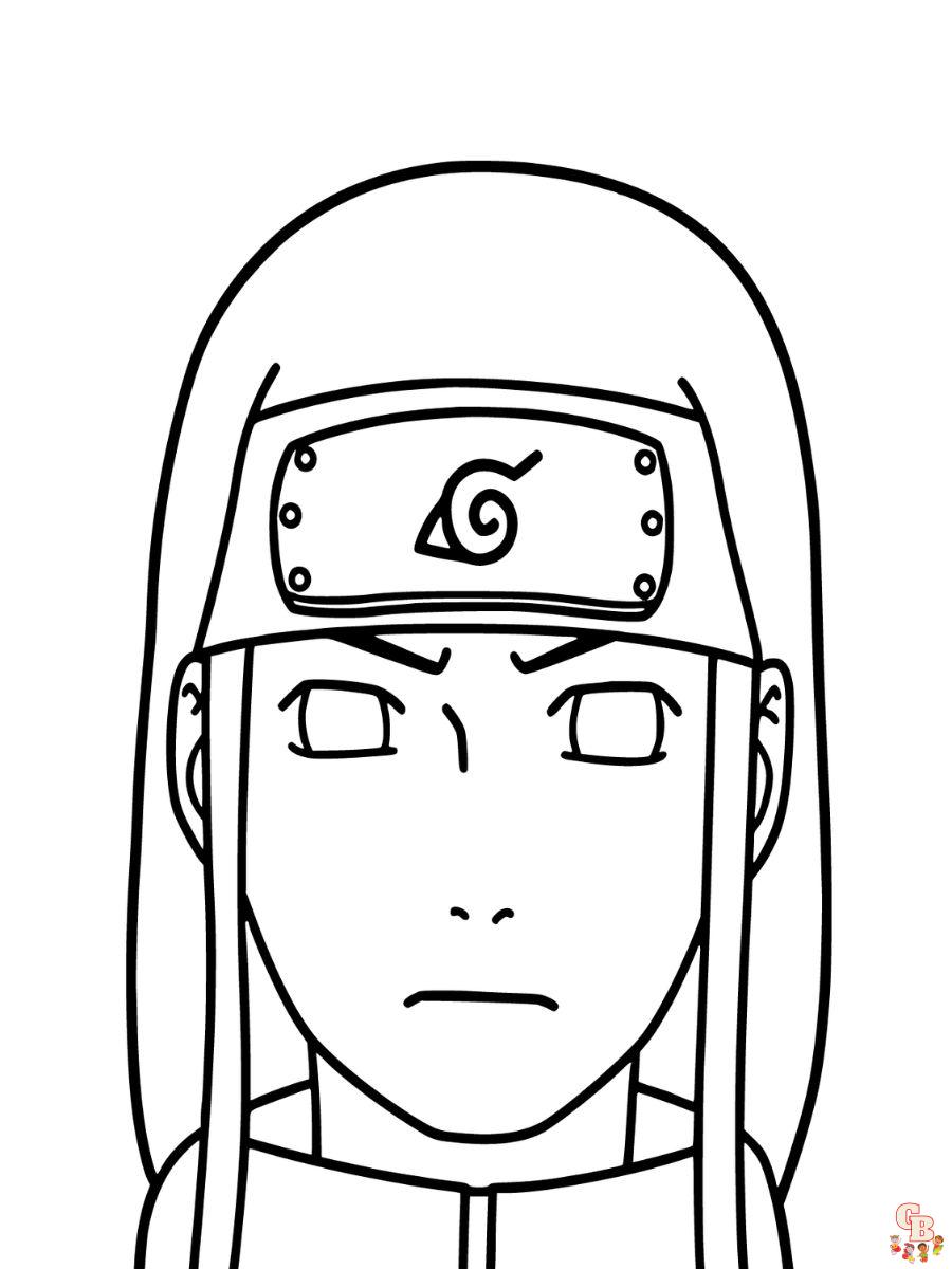 Neji coloring pages