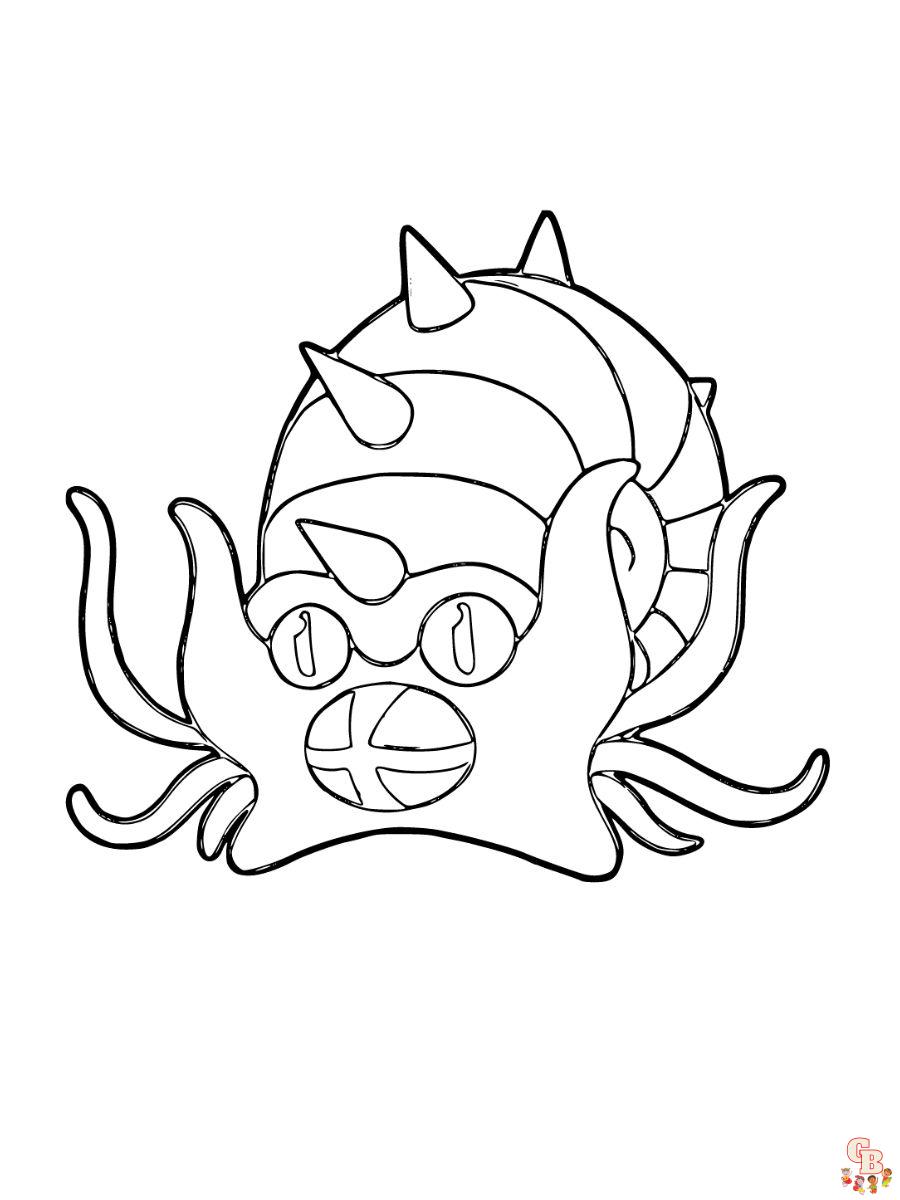 Omastar coloring pages