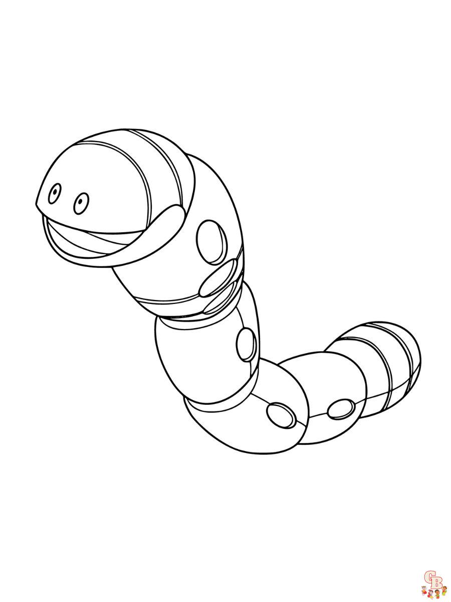 Orthworm coloring page
