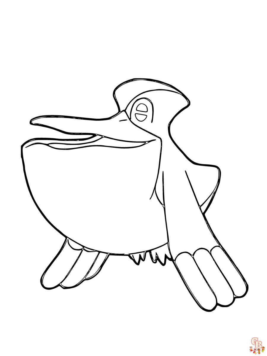 Pelipper coloring pages