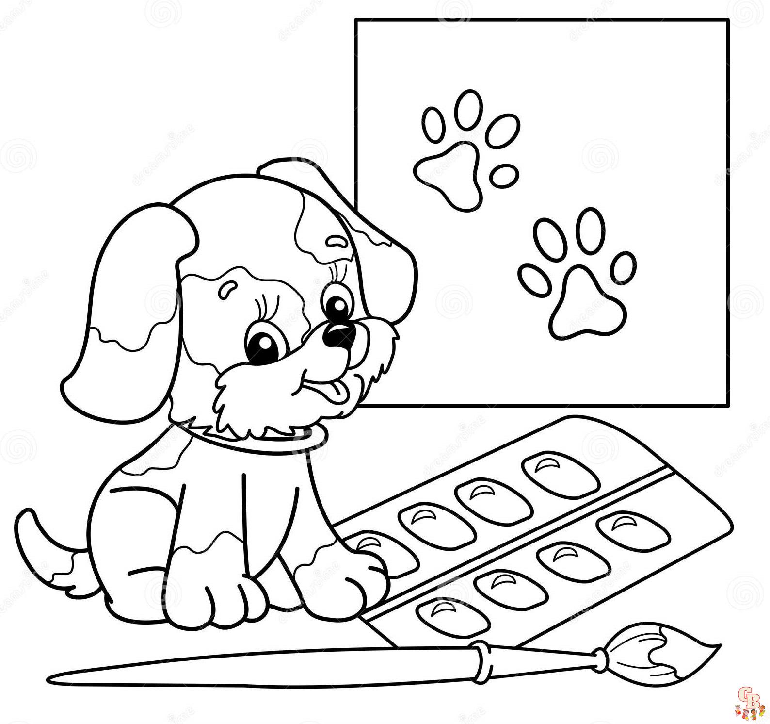 Pet coloring pages printable free
