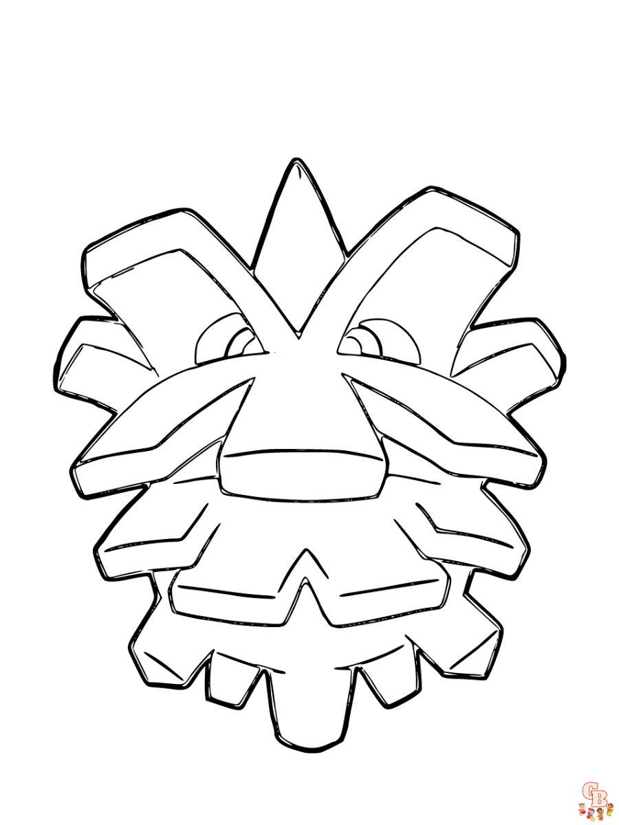 Pineco coloring page