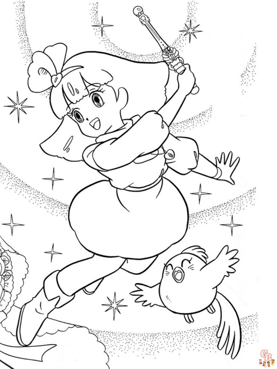 Desenhos para colorir da Princesa Minky Momo