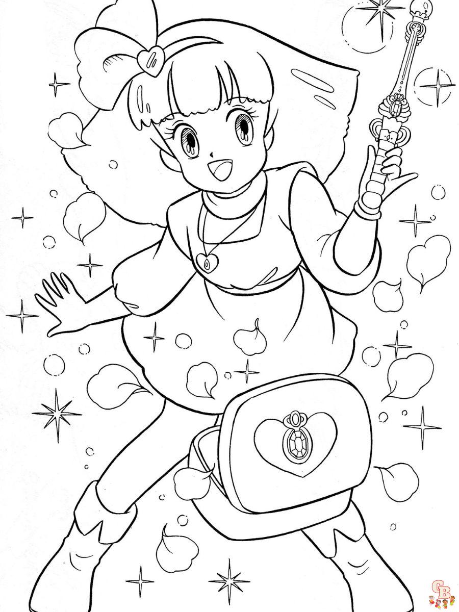Desenho para colorir da Princesa Momo Minky