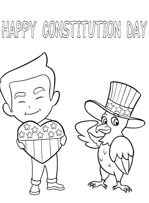 Printable Constitution Day Coloring Pages Free For Kids And Adults